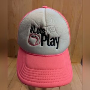 Explosion Let's Play Pink and White Woman Cap